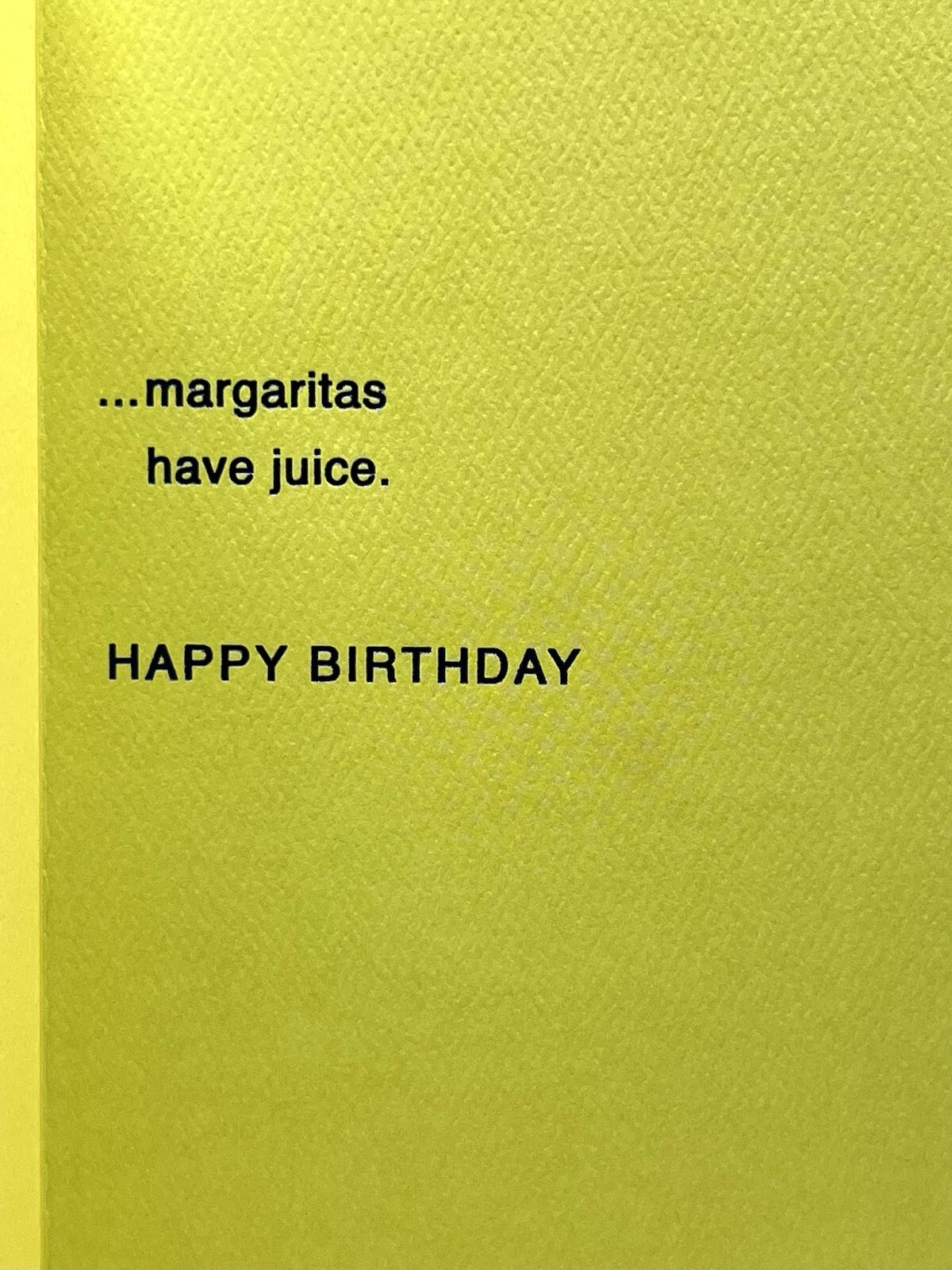 Birthday Card For Anyone Funny Juice Cleanse Trifold American Greetings Card NEW