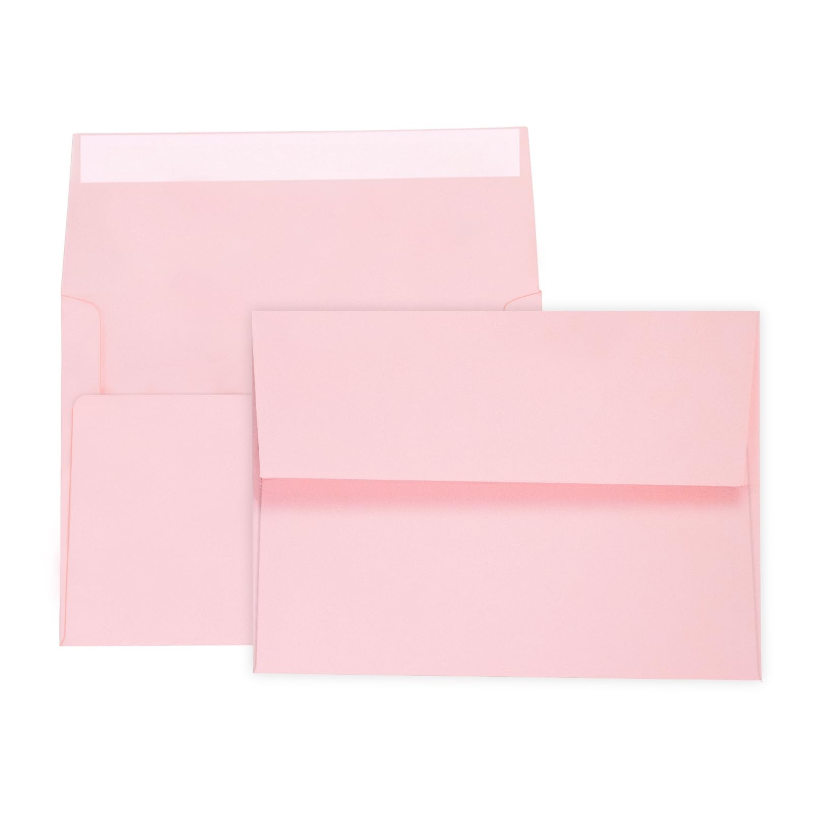 A7 Pink Invitation Envelopes 100 Pack 5×7 Inch Self Seal Square Flap Wedding