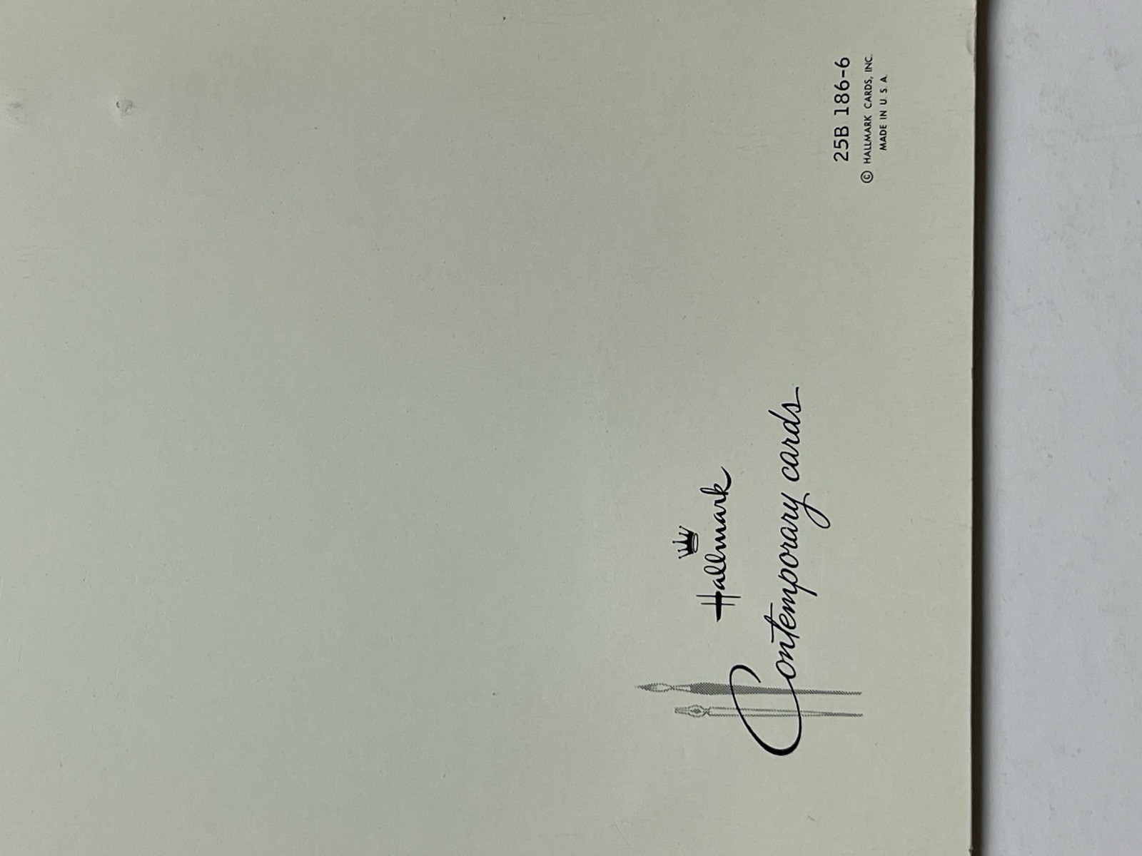 1970’s Paul Coker Jr Hallmark Contemporary Greeting Card Vintage Flag