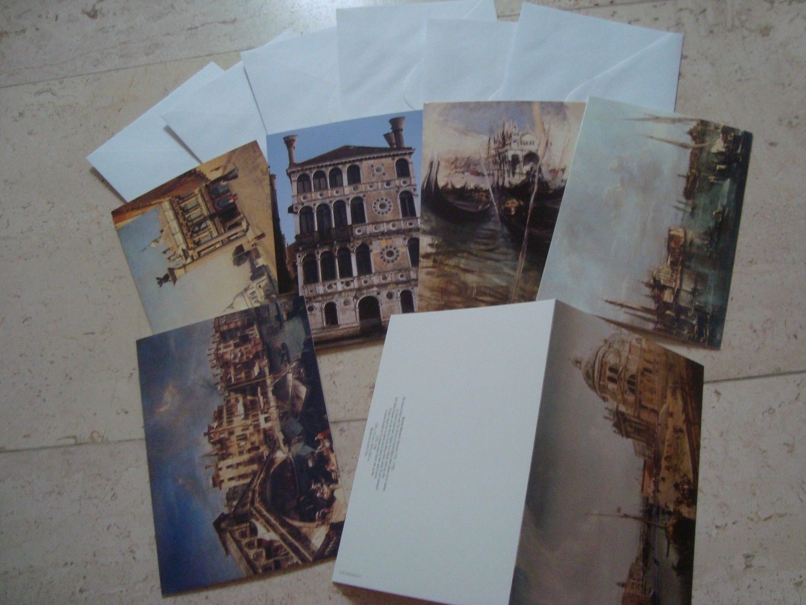 VENICE ITALY masterpiece ART COLLECTORS BOX 30fold out GREETING CARDS +ENVELOPES