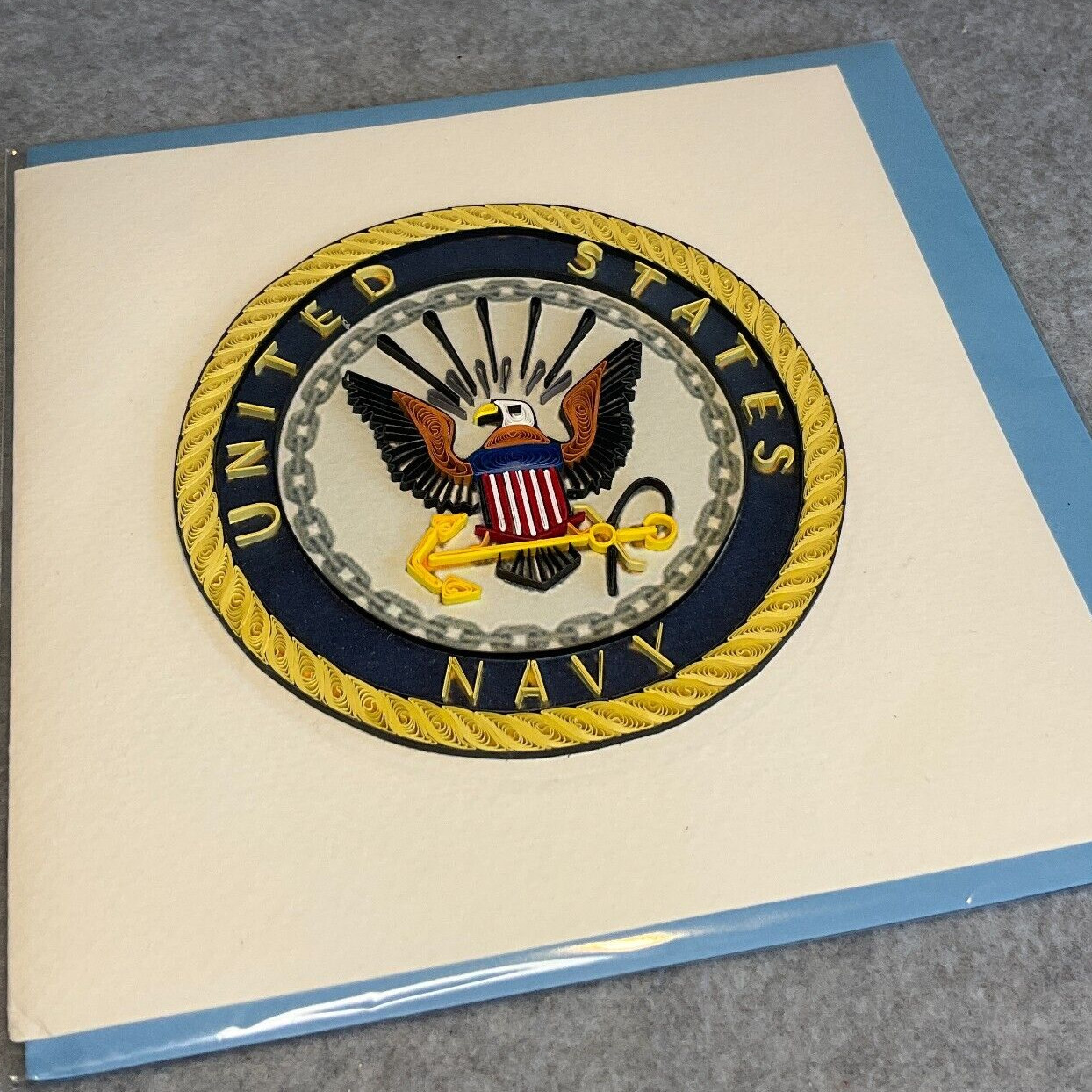 US NAVY – YODER DO AMERICA’S QUILLING CARD COMPANY GREETING CARD – Blank