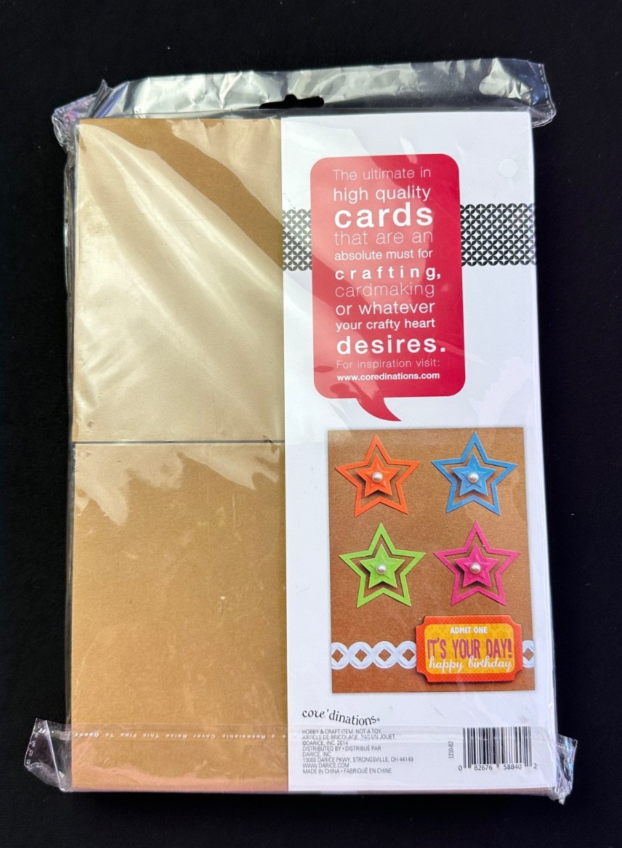 50 Pack Kraft Blank Cards & Envelopes 5X7 Heavyweight Smooth Folded Cardstock A7