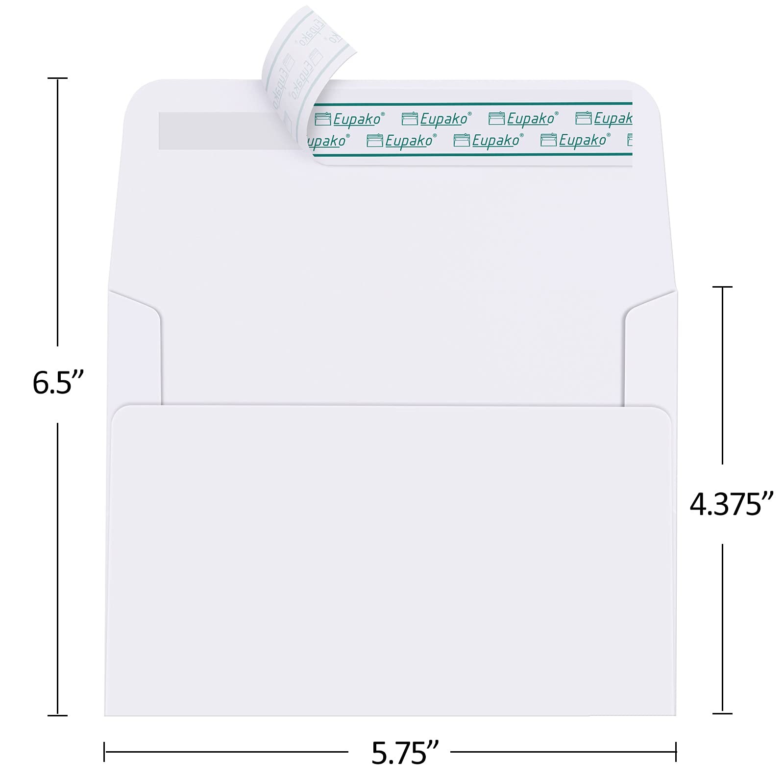 Eupako A2 White Paper Envelopes 100 Pack 4.375X5.75″ Invitation Envelopes Self
