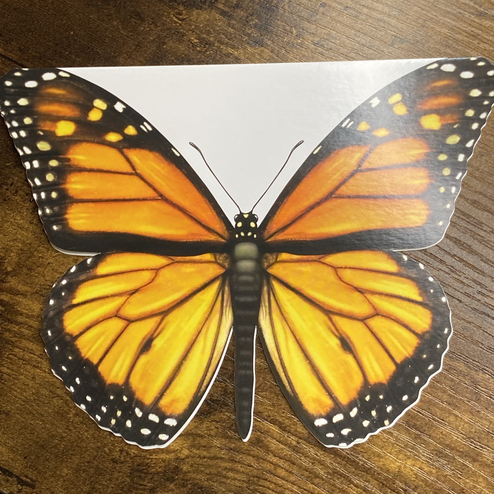 EDF Butterfly Shaped Greeting Card (Single Card Only) – 5″ X 6.5″