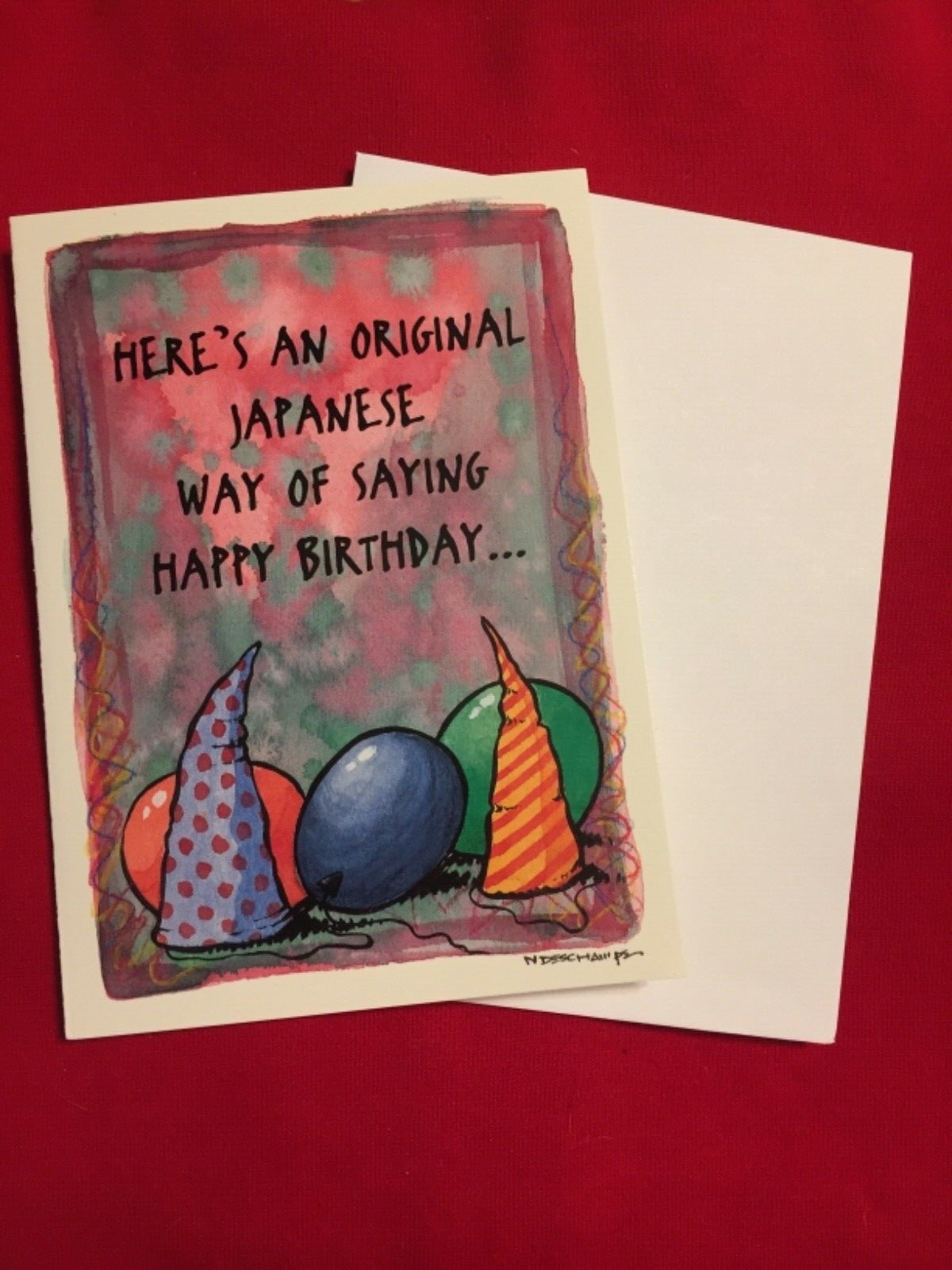 Naughty Greeting Card Funny Humor Sarcastic Joke Happy Birthday BUNS-ZAI Vintage