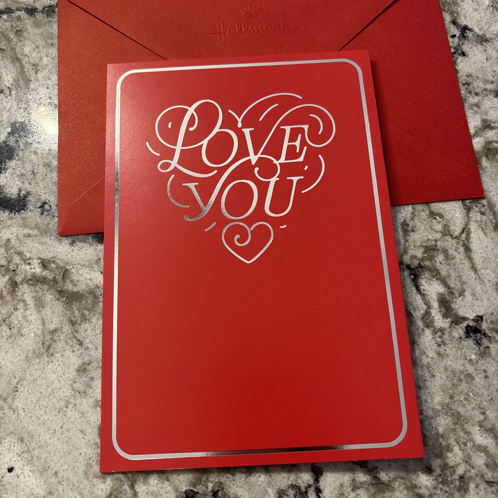 Valentine’s Day Love You Wife Husband Girl Friend 5”x7” Hallmark Greeting Card