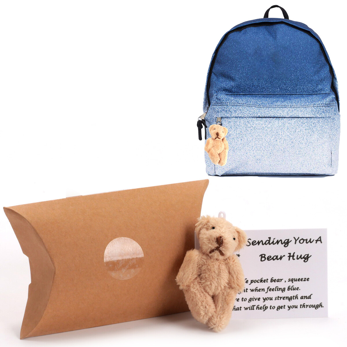 A Little Animal Pocket Hug Tiny Handmade Bear Cute Collectible Plush Toy Gifts