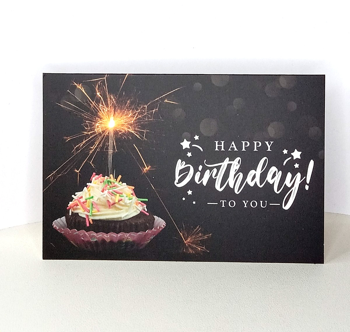 Happy Birthday Greeting Card, Happy Birthday To You, Cupcake