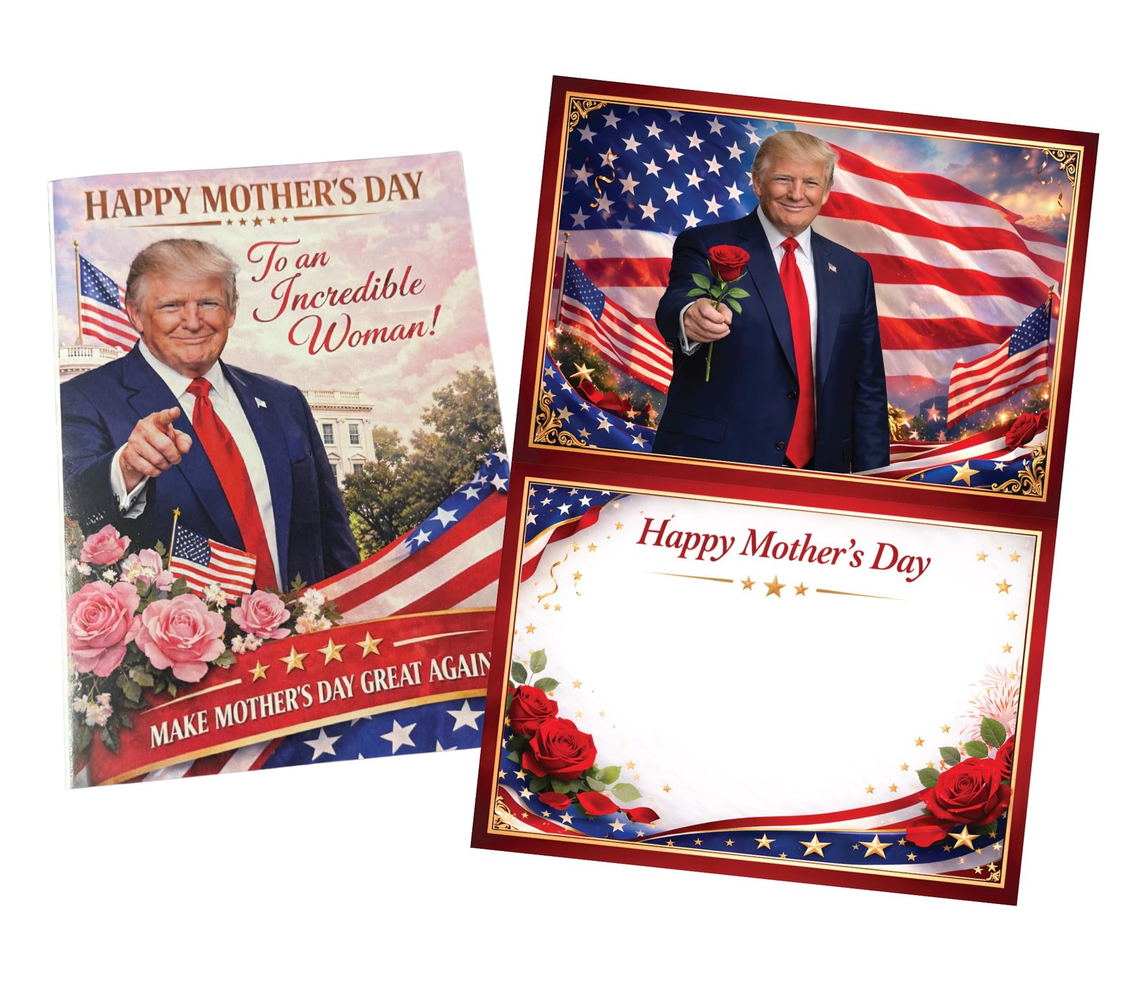 Funny Trump Talking Mother’s Day Card with Audio Voice 5×7, Multicolor