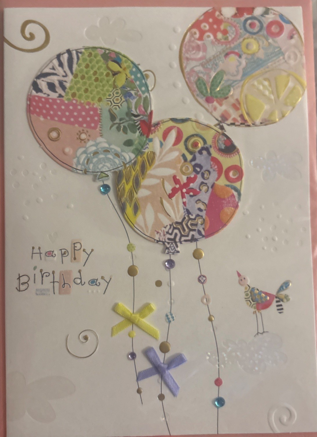 Papyrus~Patchwork Balloons~Happy Birthday card~It’s Always A Joy Celebrating You