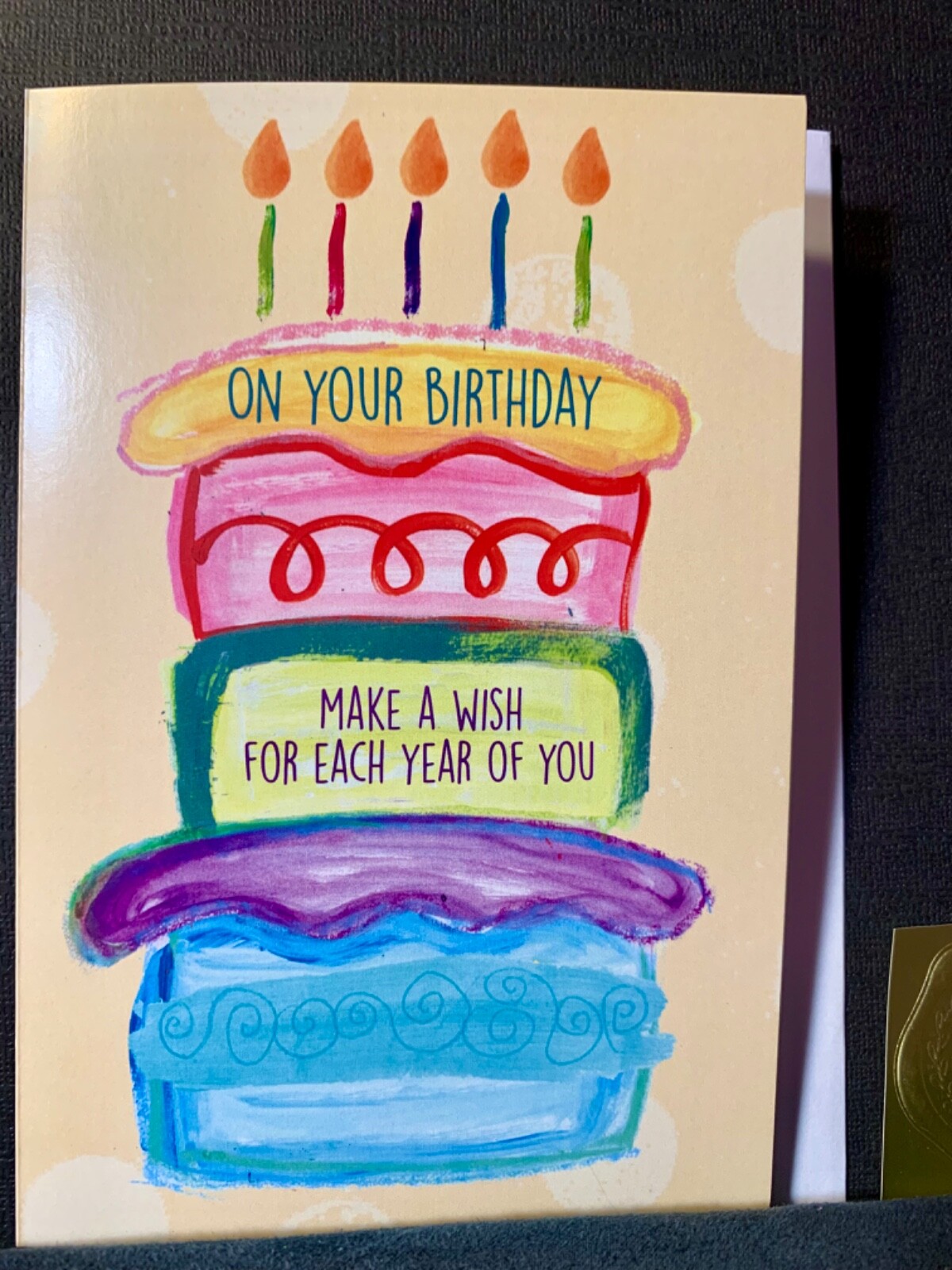 Happy Birthday Greeting Card Sweet Petite Make A Wish for Each Year