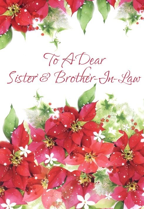 To A Dear Sister & Brother-In-Law – Christmas Greeting Card – 20638