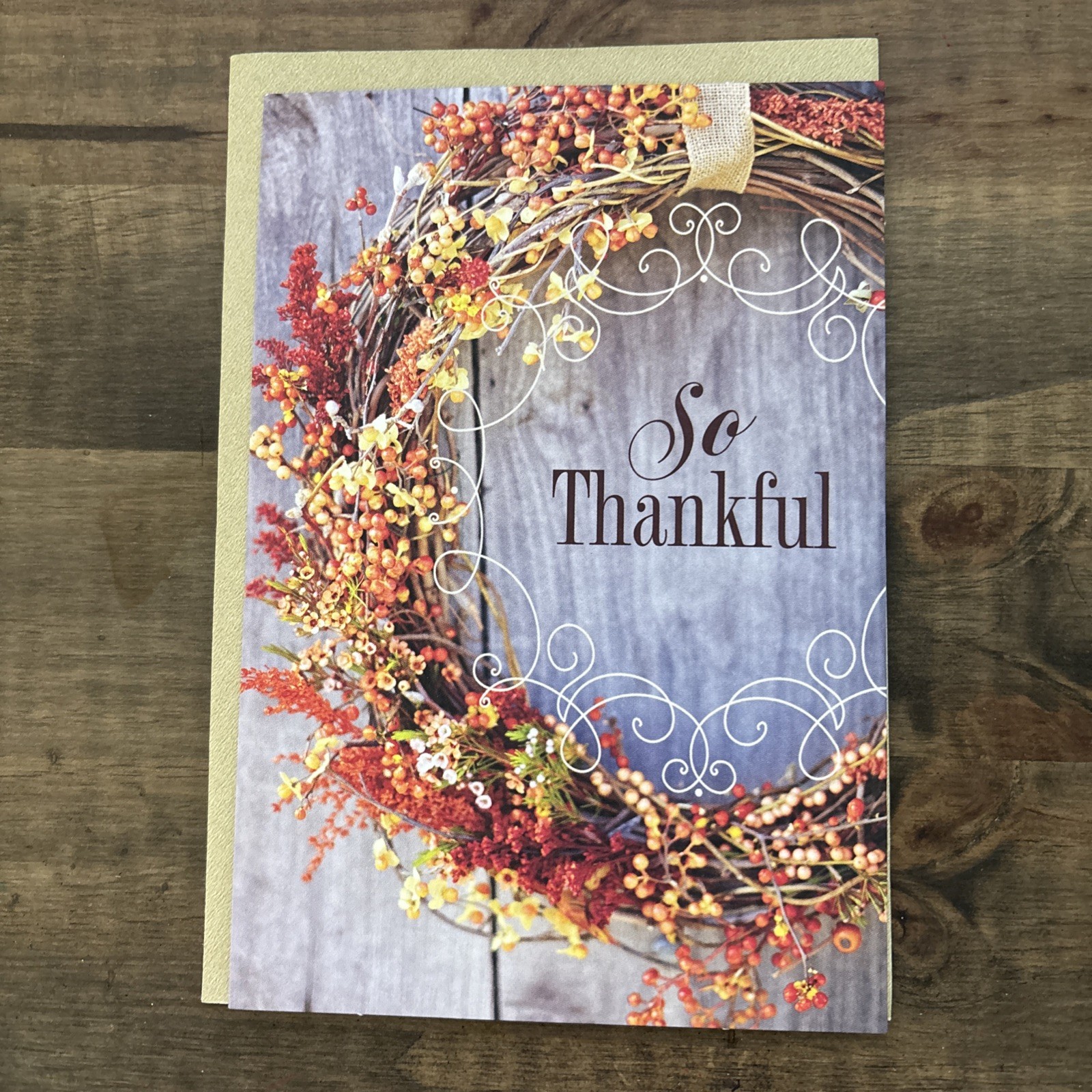 Happy Thanksgiving “So Thankful” Hallmark Greeting Card