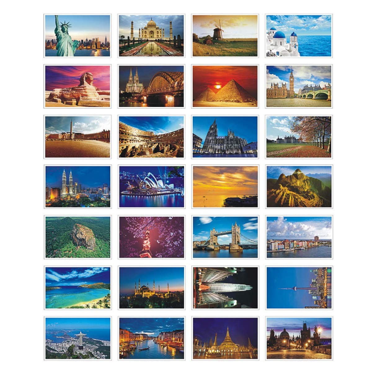 HOSTEESSCHOICE Beautiful Postcard set of 30 Post card variety pack World trav…