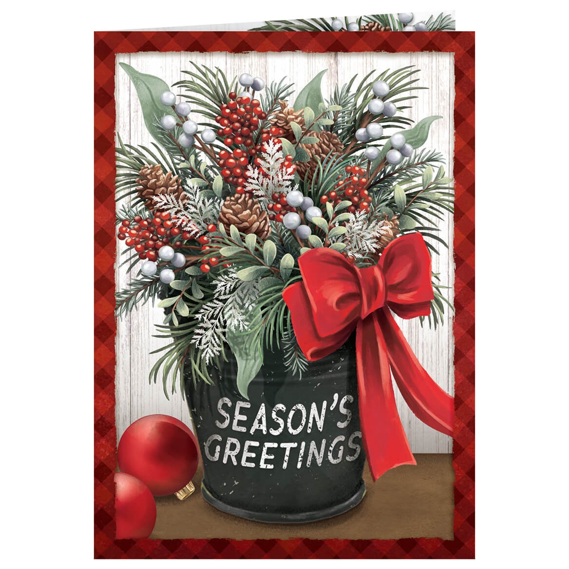 Floral Season’s Greetings Card Set of 20