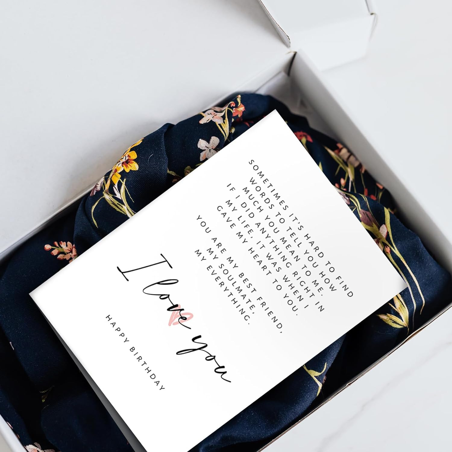 Birthday Poem Card for Him Her, Romantic Boyfriend #17