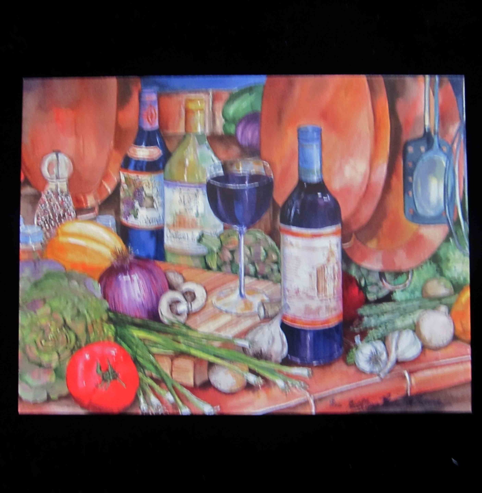 Leanin Tree Cook Food Wine Kitchen Blank Greeting Card Multi Color R315