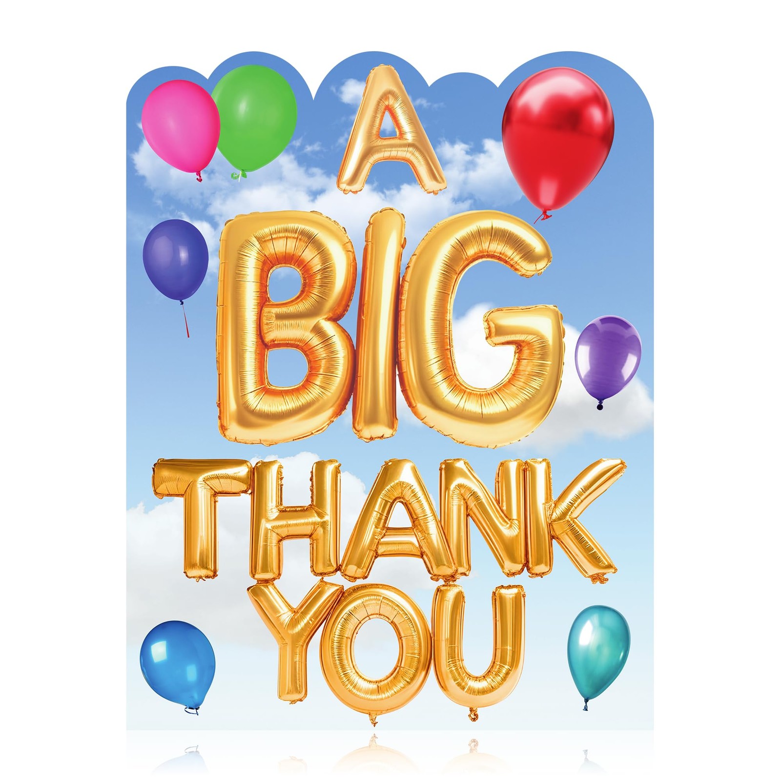 Iconikal Jumbo Thank You Card with Envelope – 11×14 Inch Big Oversized Greeti…