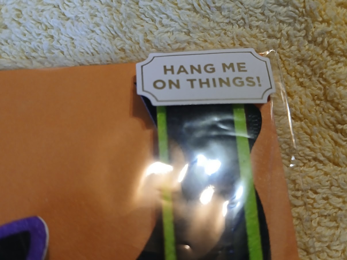 Papyrus Halloween Card Hanging On Ribbon Colorful Spooky Decoration Mobile NIP