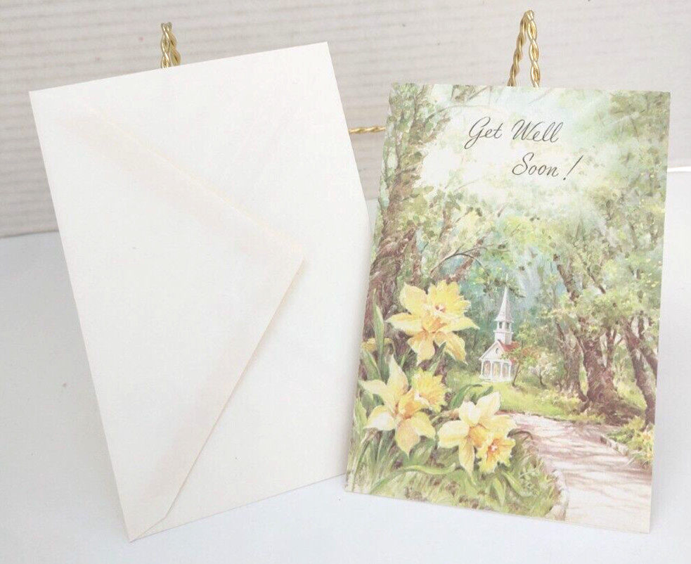 VTG Get Well/Hope your Feeling Better Now Greeting Card w/envelope
