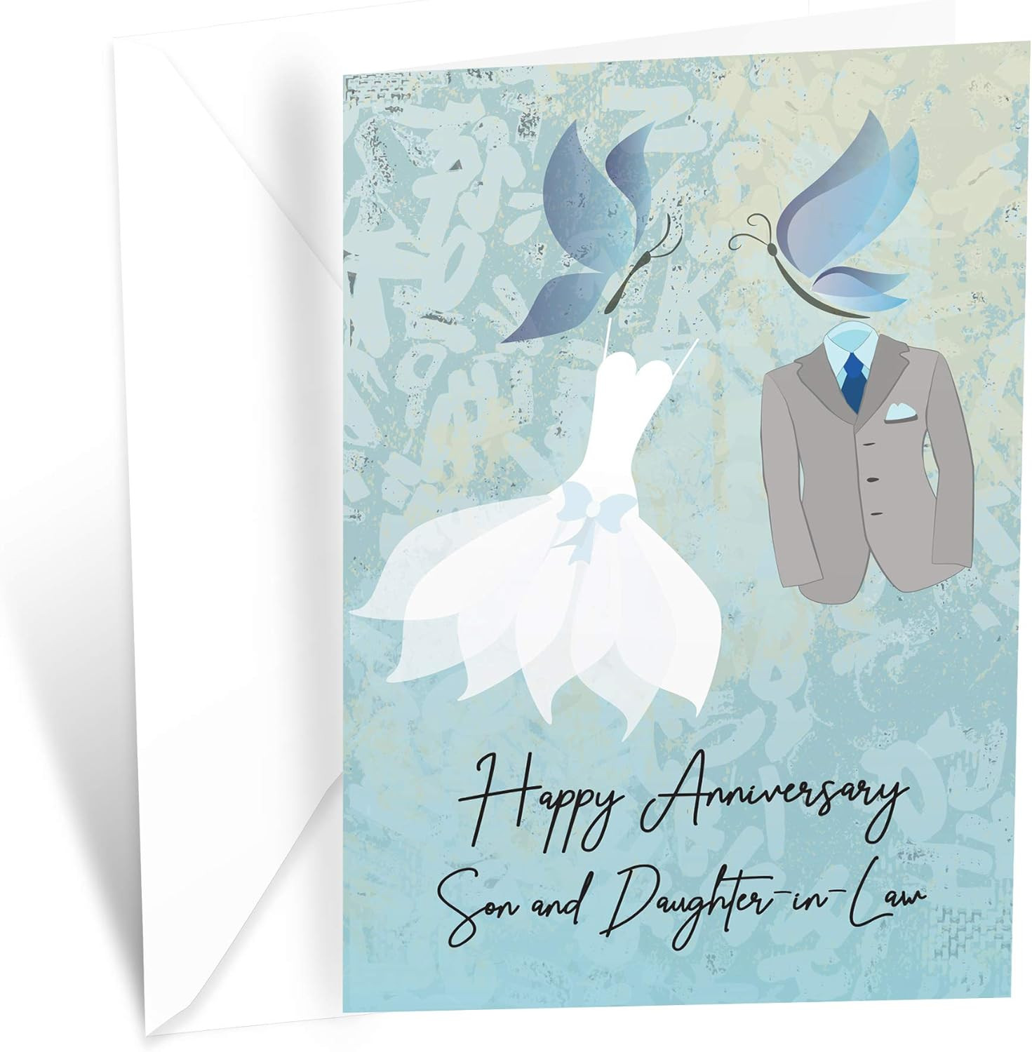 Greetings Anniversary Card Son and Daughter in Law