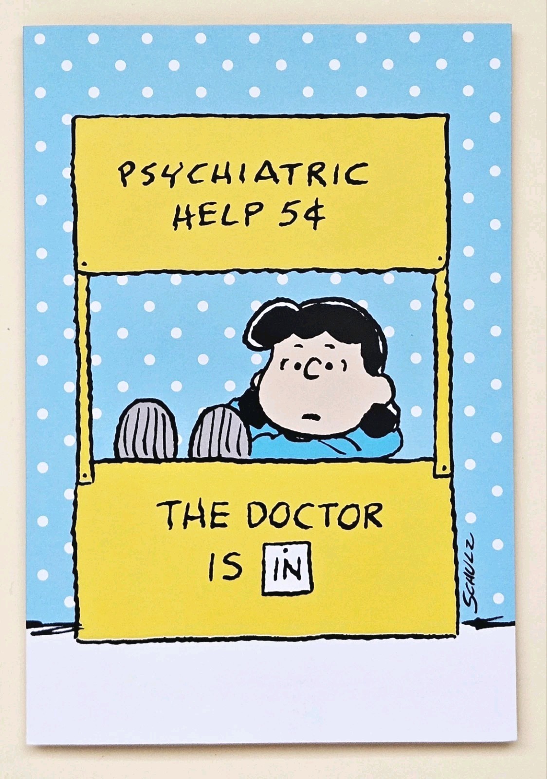 Peanuts “Lucy” Greeting Card (+ Envelope)