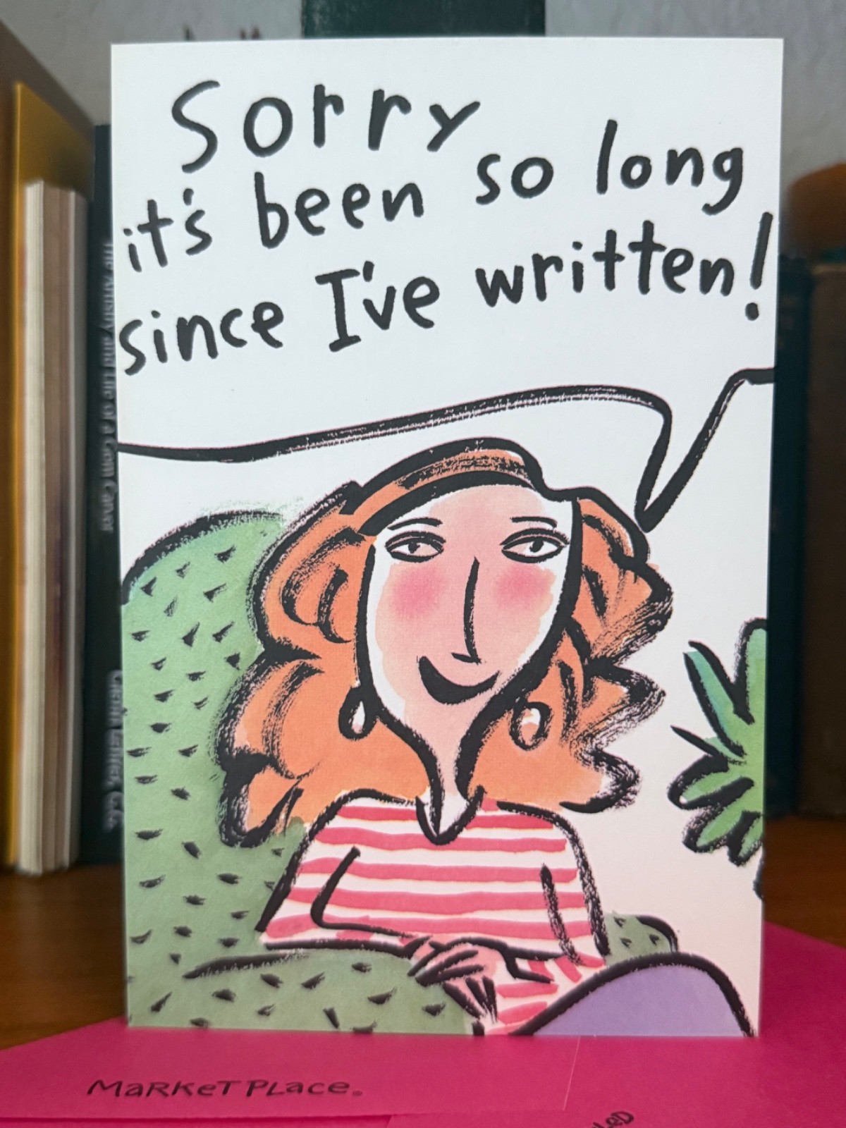 Vintage Fresh Apple “Sorry It’s Been So Long Since I’ve Written!” Greeting Card