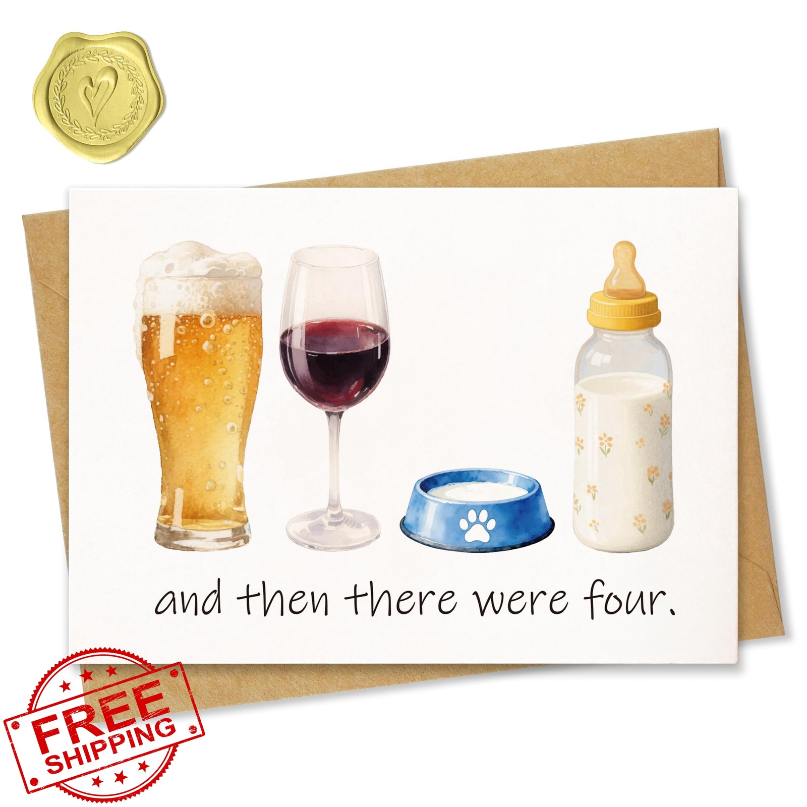 HAMUIERS Baby Shower Card