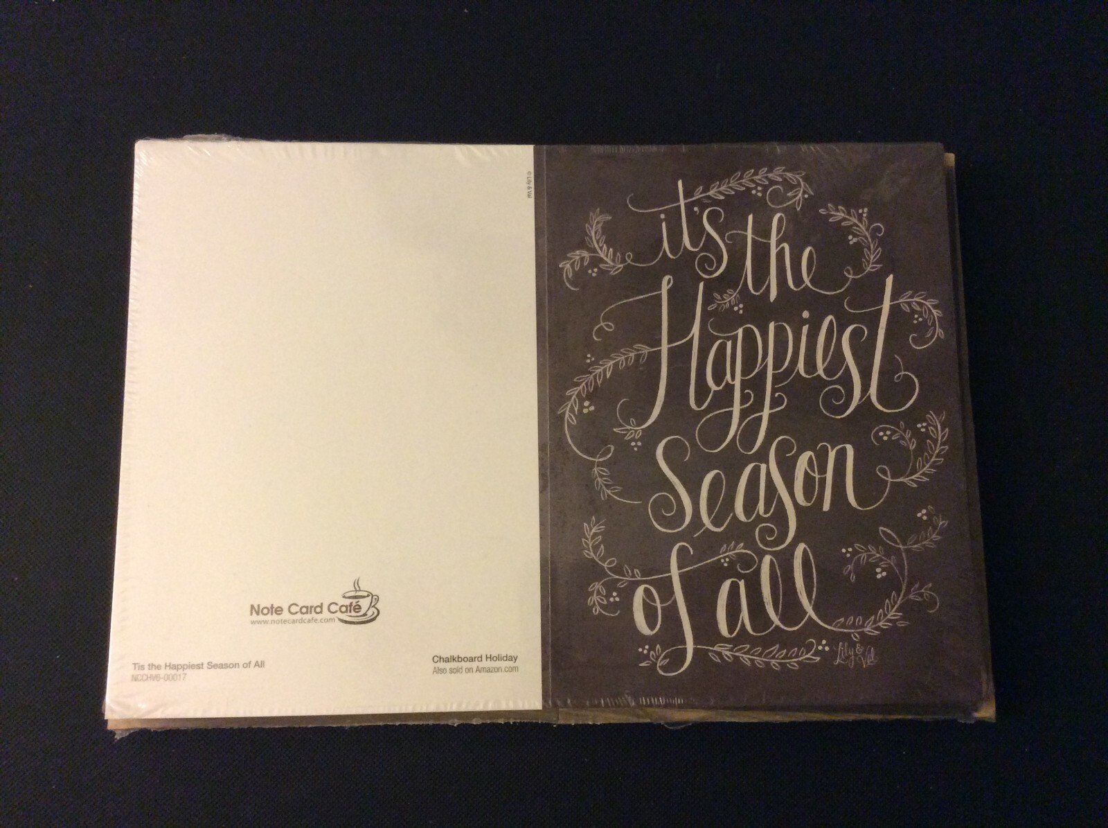 36 Christmas Holiday Happiest Season of All Note Card Cafe Cards with Envelopes
