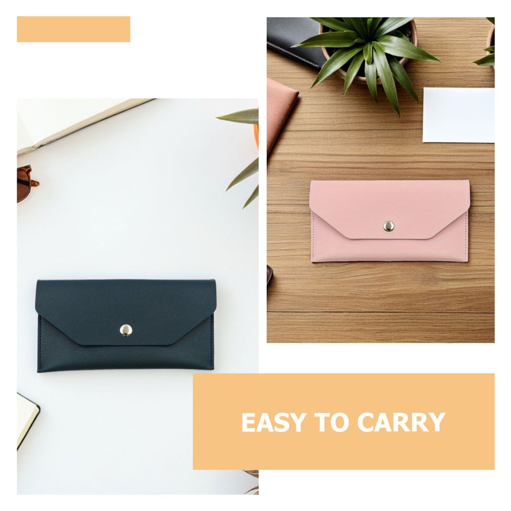 3 Pcs Money Wallet Budget Envelope Earphone Protective Case Pouch Cute