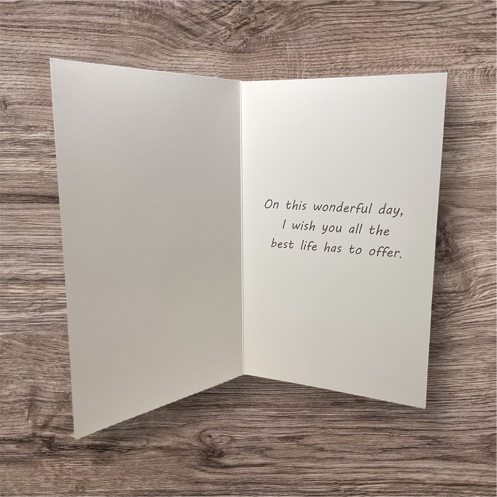 Greeting Card W/ Envelope Happy Birthday 5×7 Inches Friend Her Him
