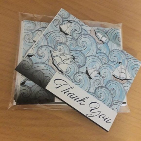 Unique Custom Printed “Thank You” Cards, Ocean