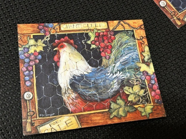 Lang 12 Market Rooster Susan Winget Blank inside Notecards w/envelopes Open Box
