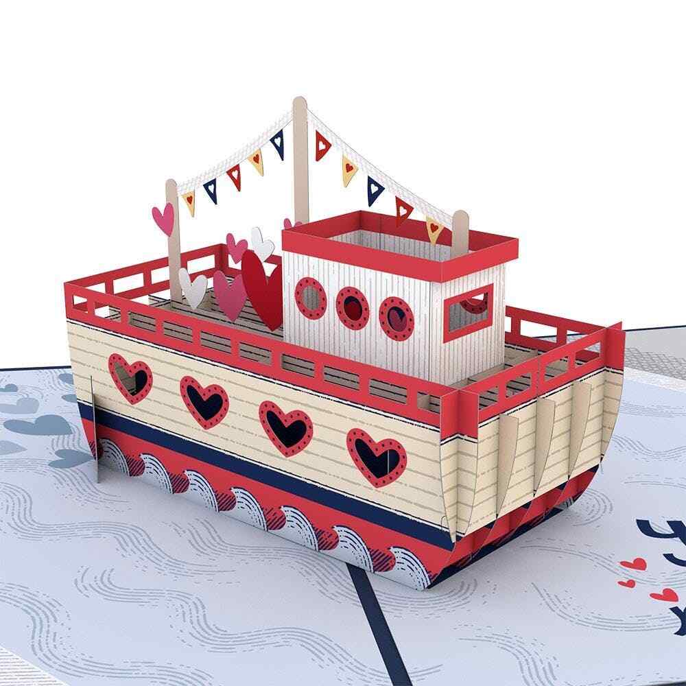 Lovepop Beautiful “You Float My Boat” Pop Up Card, 5×7 – 3D Greeting Card