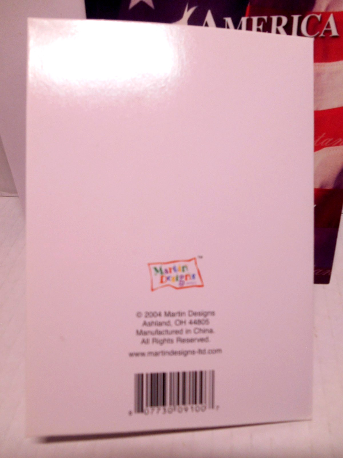 AMERICAN USA FLAG 8 Note/Blank Cards RED WHITE BLUE Stars & Stripes