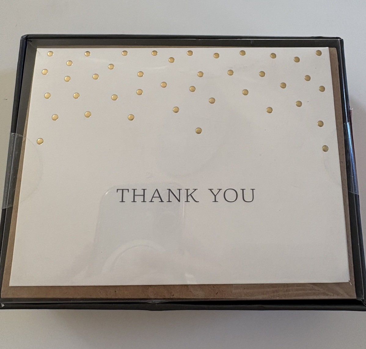 Sheffield Home Paper Goods 16 Thank You Cards & Envelopes Blank Inside Boxed Set
