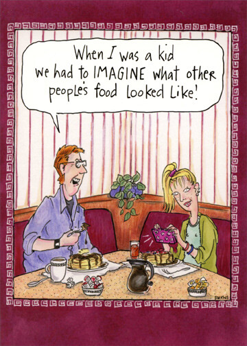 Taking Picture of Food Funny Birthday Card – Greeting Card by Oatmeal Studios