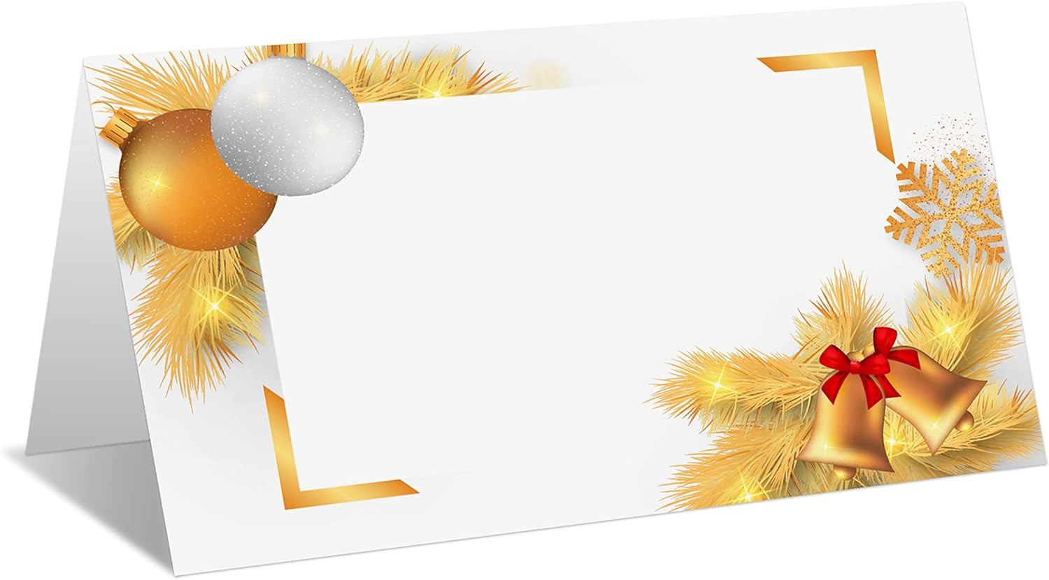Editable A08 Place Cards for Weddings and Dinner Parties, Pack of 25