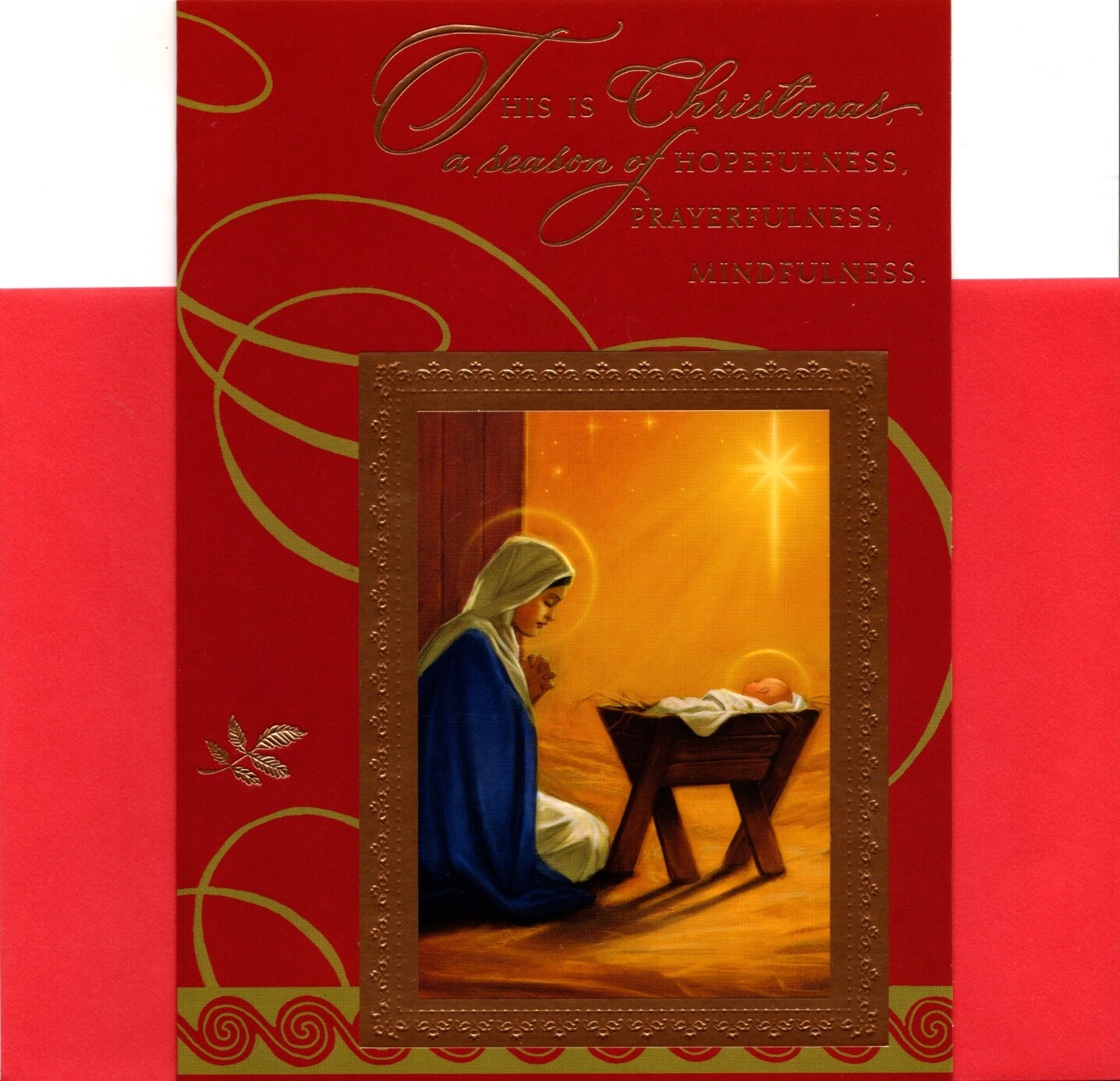 Madonna The Virgin Mary Praying Over Baby Jesus Christmas Cards – Set of 8