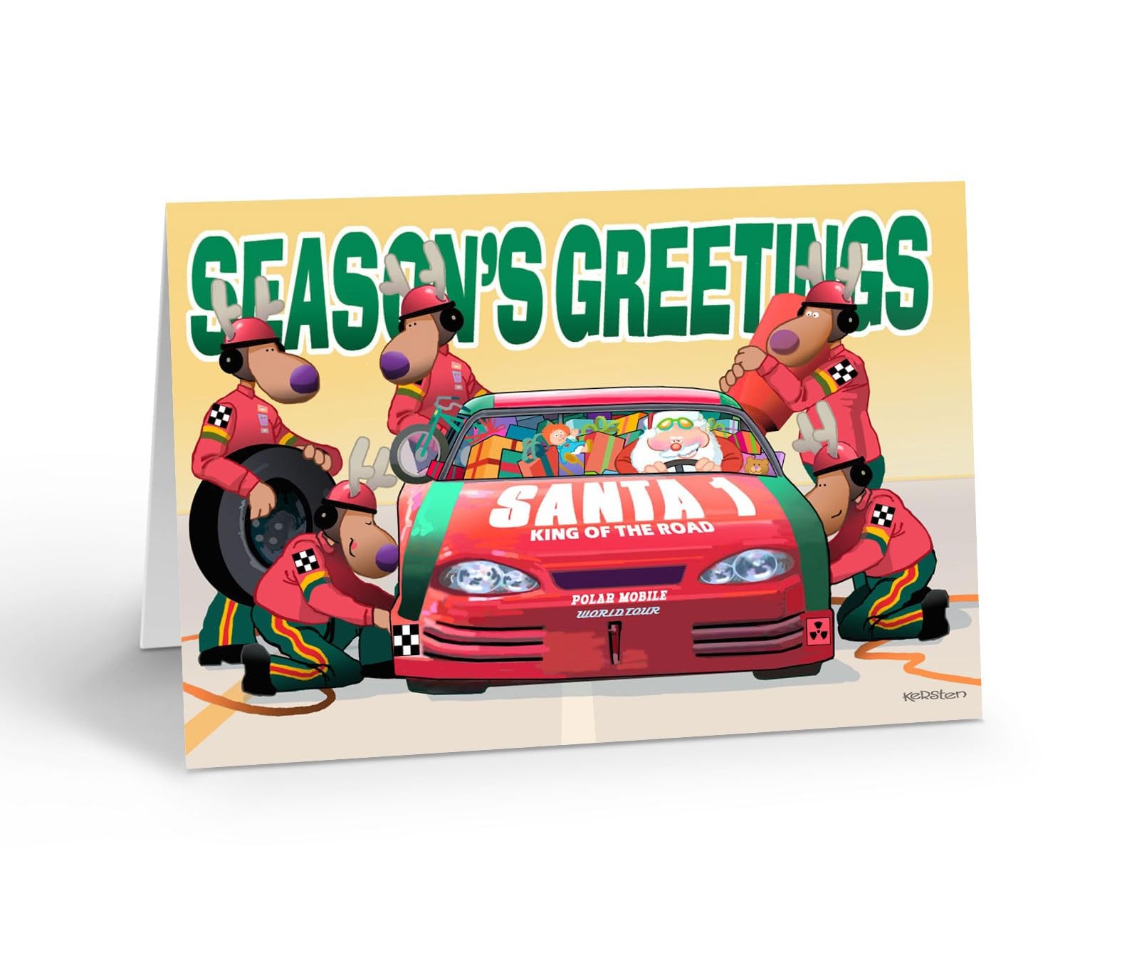 Stonehouse Collection Greeting Christmas 12 Stonehouse Collection Race Car Cards
