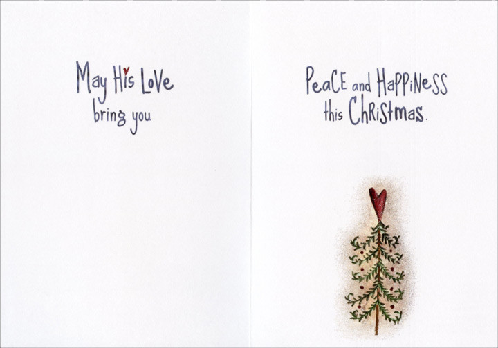 Love Is the Greatest Gift of All Religious LPG Greetings Christmas Card