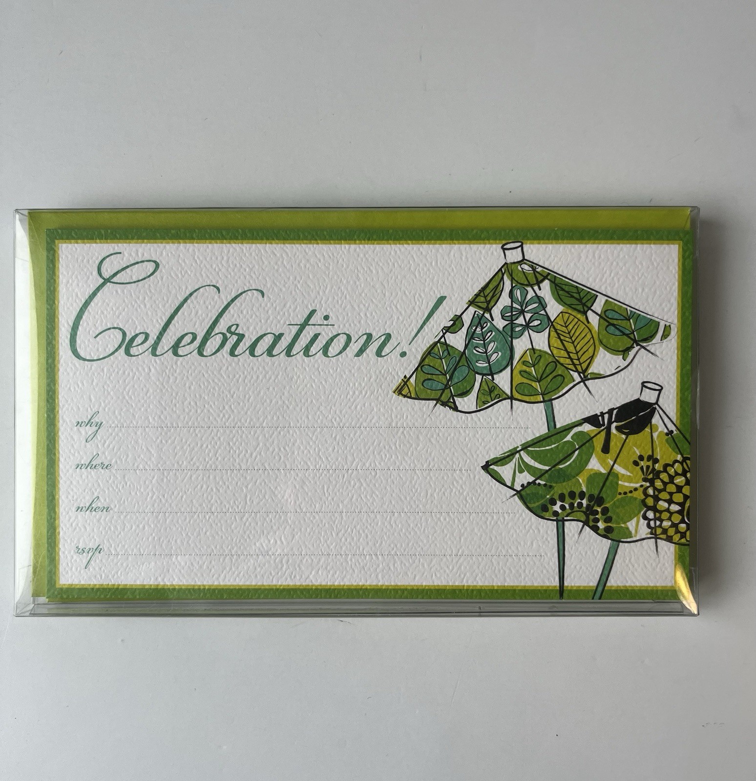 Vera Bradley Party Invitations With Envelopes Set of 10 Like’s Up NWT
