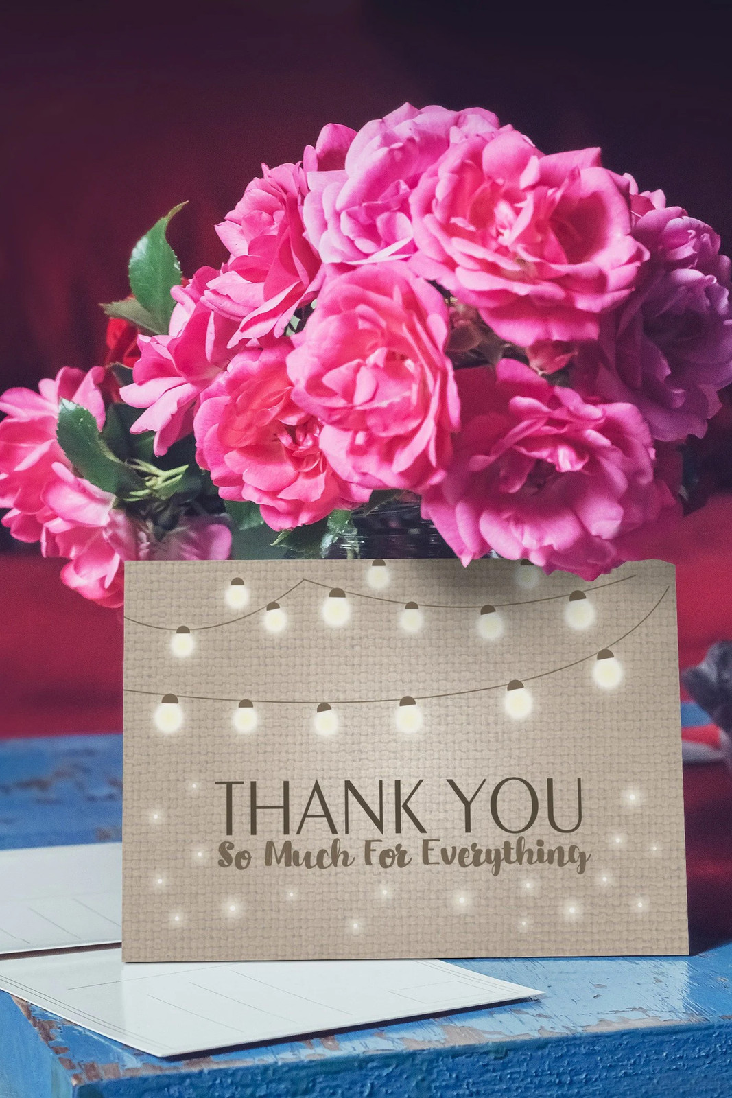 Rustic Thank You Set of 40 Postcards – 4 x 6 Thank You Postcards – B17015