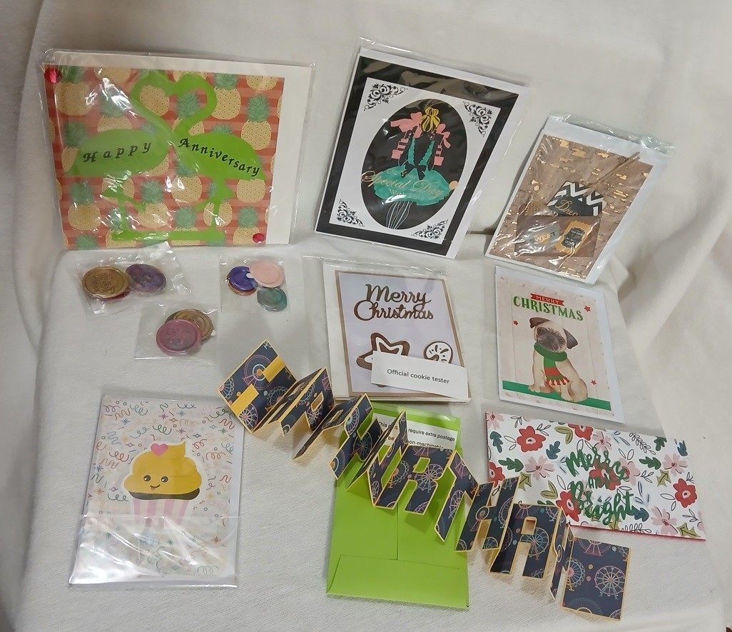 Assorted Greeting & Christmas Card Lot of 10 Holiday New with Envelopes & Seals