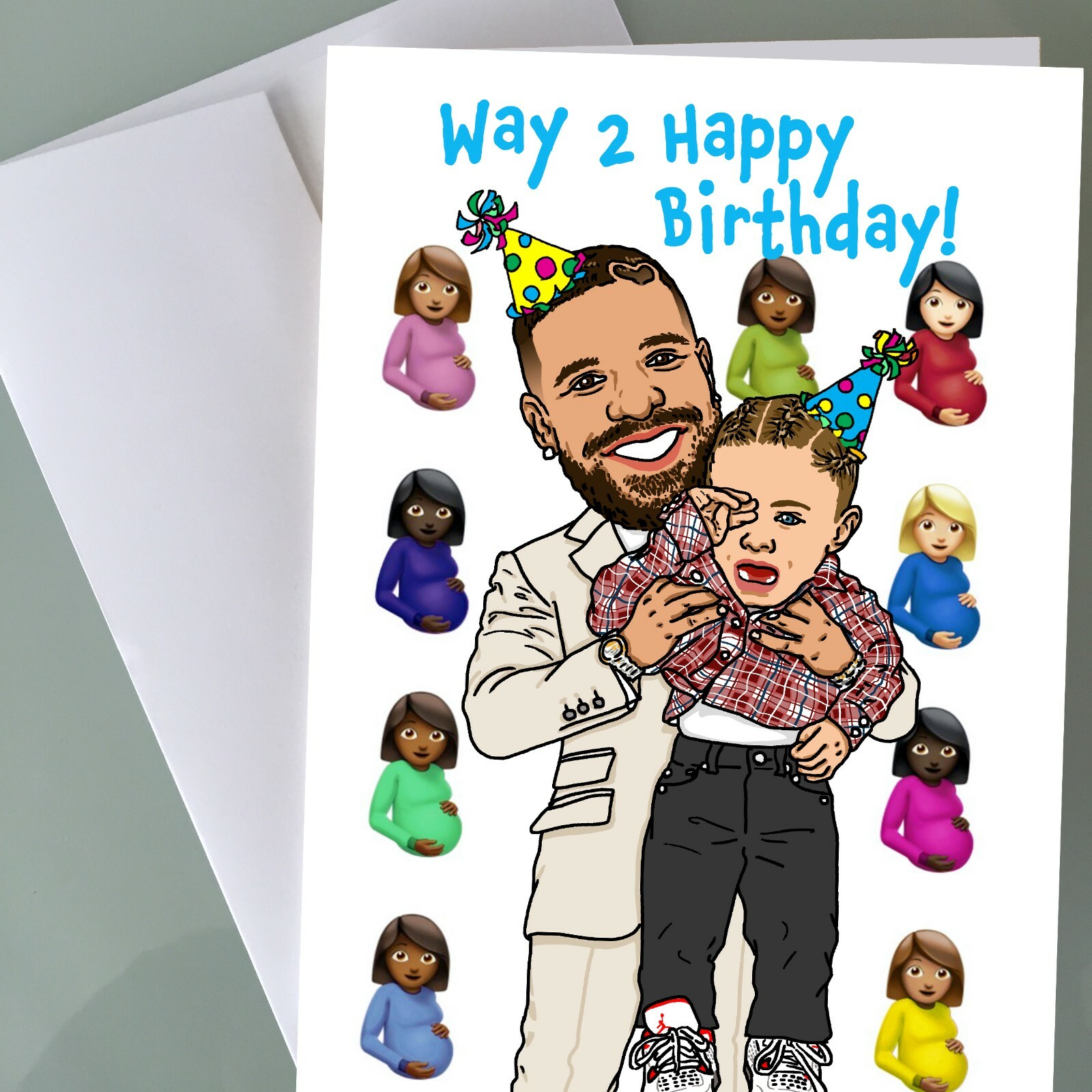Drake Birthday Card – Adonis – Funny Birthday Card Hip Hop Fan Art Happy Bday
