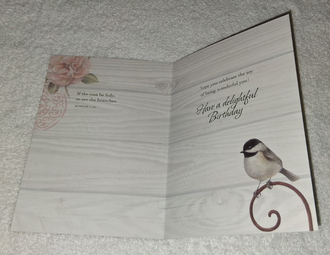Sandy Clough 12 Christian Inspirations Birthday Cards Roses Birds Butterfly Lot