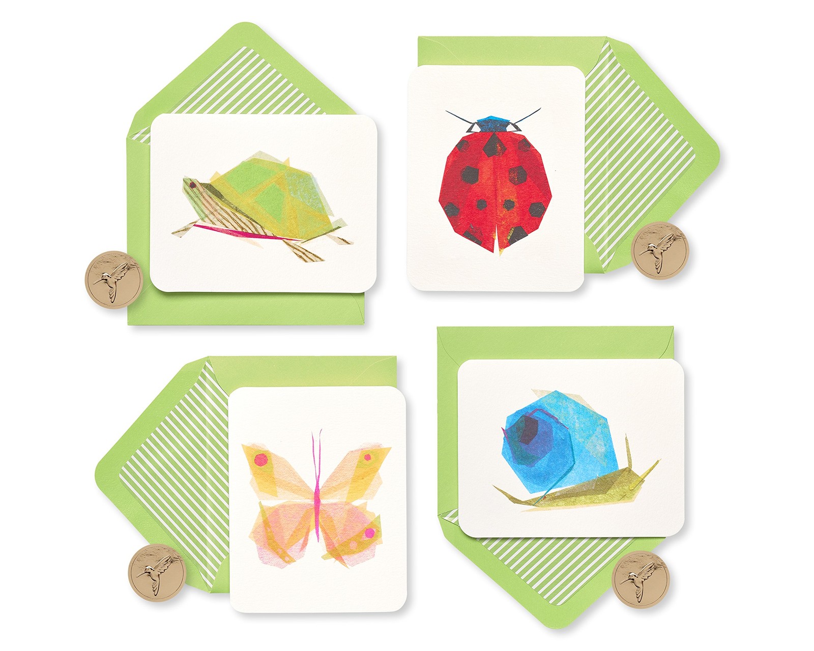 Blank Cards with Keepsake Box, Garden Critters (20-Count)