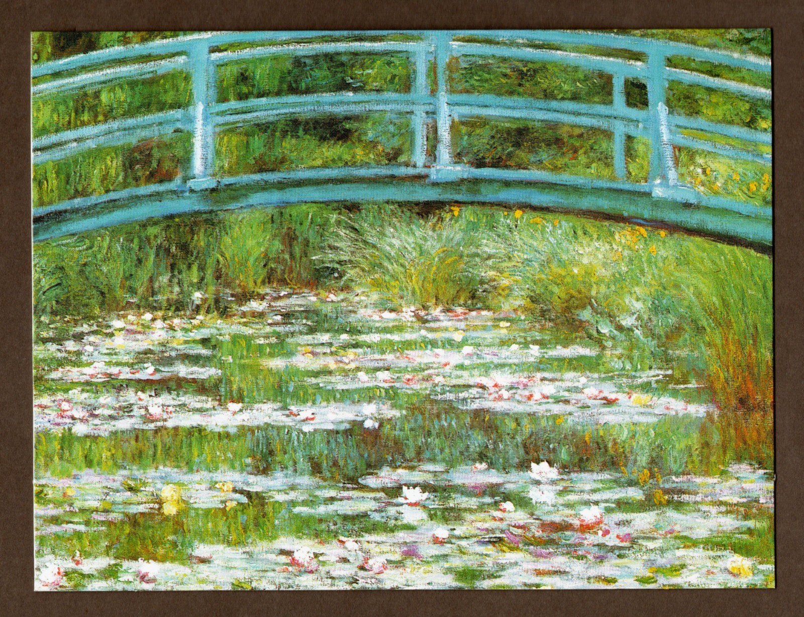 Monet Notecard/Greeting Card, The Japanese Footbridge Blank Inside New