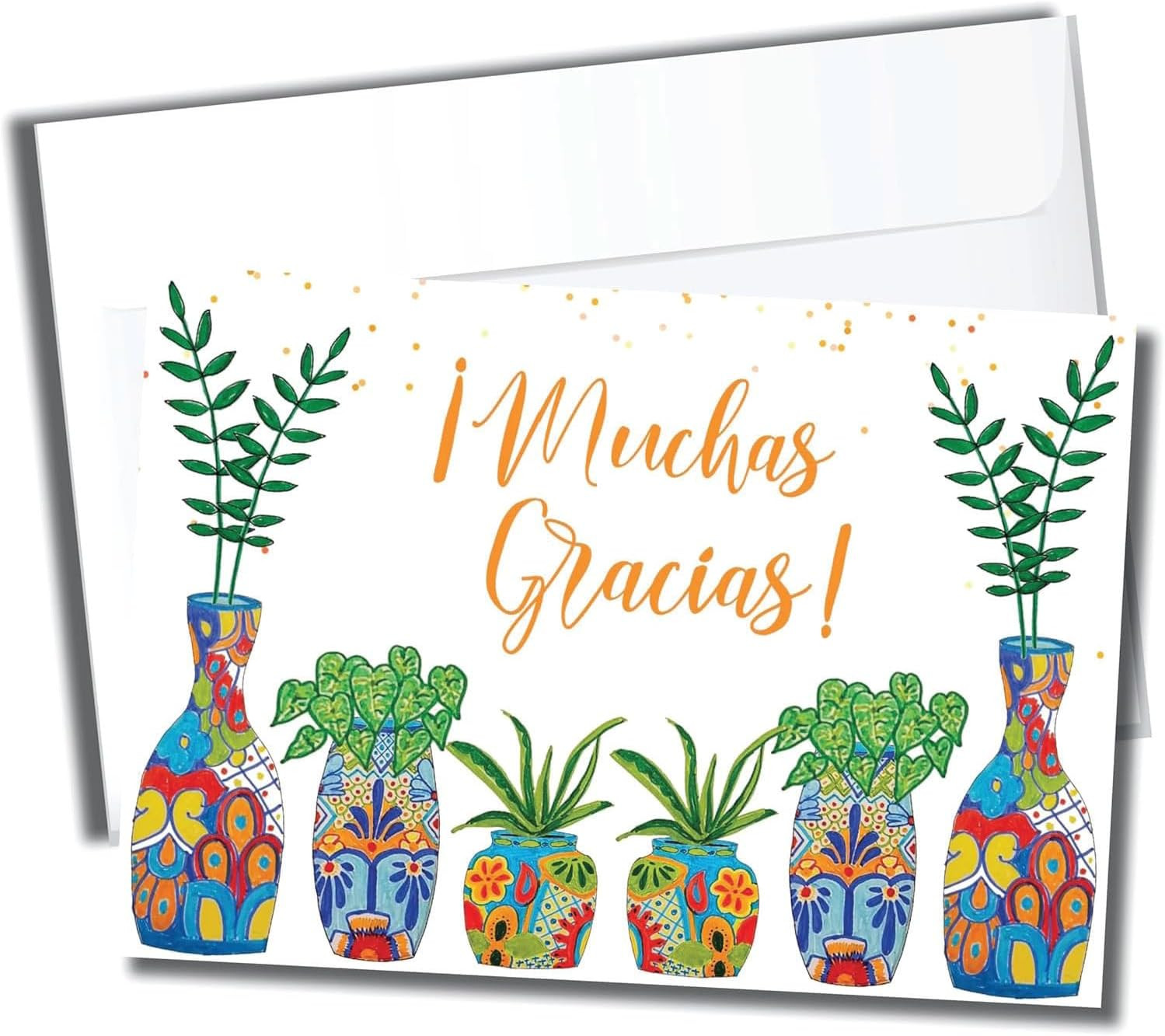 Spanish Thank You Cards with Envelopes – Gracias Cards – Pack of 25 – Mexican Po