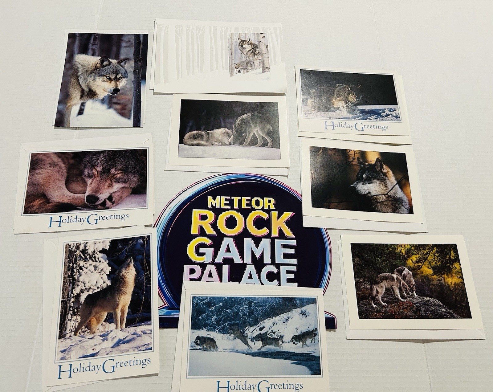 Wolf Greeting Cards – Multiple Season – Defender of Wildlife Collection – 9 Ct